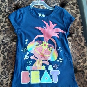 2 trolls tshirt for girls 1 size 4 and other 5/6